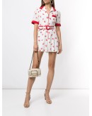 lips print playsuit