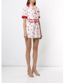 lips print playsuit
