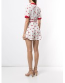 lips print playsuit