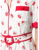 lips print playsuit