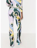 Occhi-print slim-fit trousers