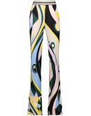 Occhi-print slim-fit trousers