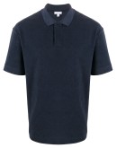 cotton-terry polo shirt