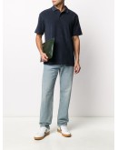 cotton-terry polo shirt