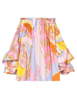 Wally-print draped top