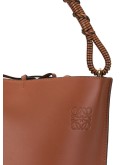 debossed logo bucket bag