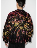 tie-dye jacquard cardigan