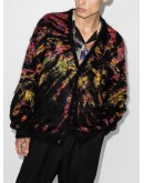 tie-dye jacquard cardigan