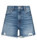 Dani high-waisted denim shorts
