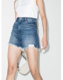 Dani high-waisted denim shorts