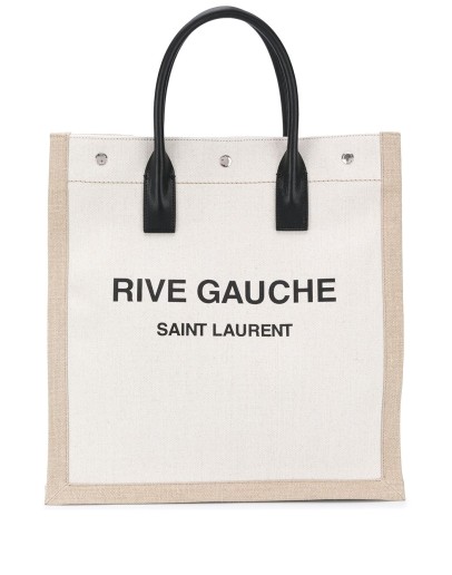 logo-print tote bag