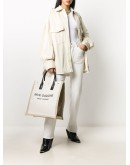 logo-print tote bag