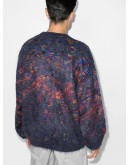 tie-dye jacquard jumper