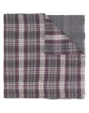 check print scarf