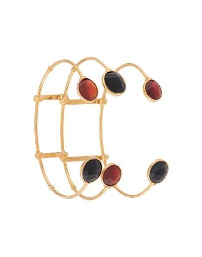triple layered cage bangle 