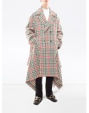 handkerchief double-breasted coat