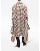 handkerchief double-breasted coat