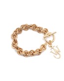logo charm link bracelet