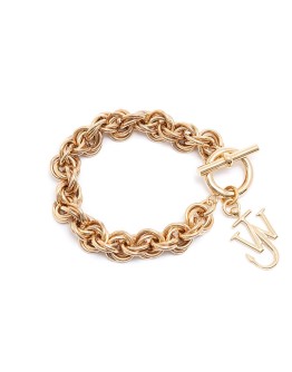 logo charm link bracelet