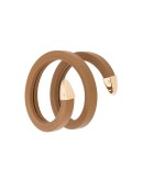 coiled leather cuff bracelet