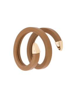 coiled leather cuff bracelet
