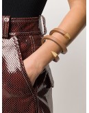 coiled leather cuff bracelet