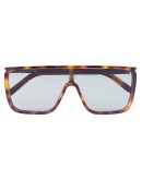 Mask tortoiseshell-effect sunglasses