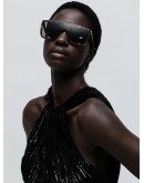 Mask tortoiseshell-effect sunglasses