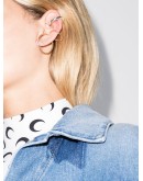 gold-plated and silver-tone ear cuffs