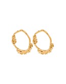 24kt gold-plated Unreal City hoop earrings