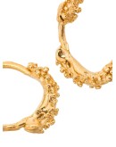 24kt gold-plated Unreal City hoop earrings