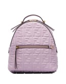 logo-embossed backpack 