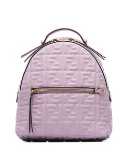 logo-embossed backpack 