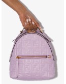 logo-embossed backpack 