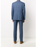 check twill two-piece suit