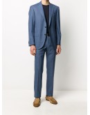 check twill two-piece suit