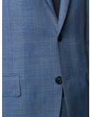 check twill two-piece suit