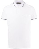contrast trim pocket polo shirt