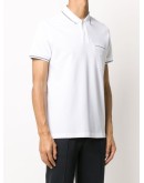 contrast trim pocket polo shirt