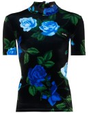floral-print short-sleeve top