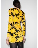 floral-print belted mini dress