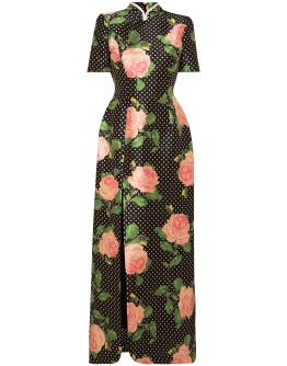 floral-print maxi dress