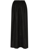 pleated maxi skirt