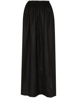 pleated maxi skirt