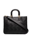 logo-embossed tote bag