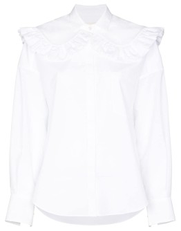 ruffled cotton shirt