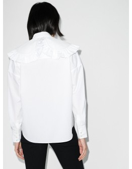ruffled cotton shirt