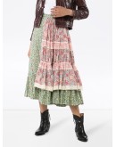 tiered patchwork prairie skirt 