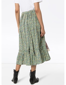 tiered patchwork prairie skirt 
