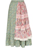 tiered patchwork prairie skirt 